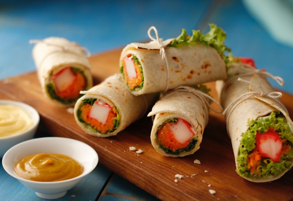 foto de Rolls de Kani Kama y Vegetales  